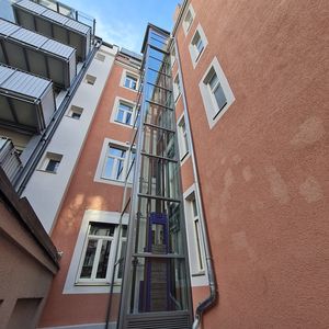 Nachher mit Aufzug
