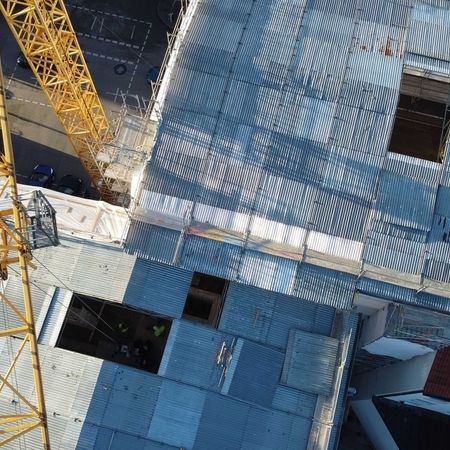 Das Dach ist geöffnet